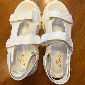 Liliana Cream Strap Sandals